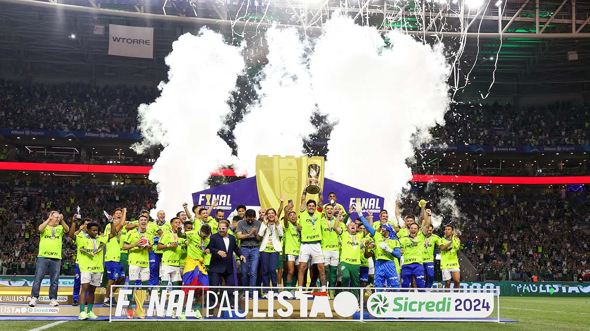 Palmeiras 2 x 0Santos final Paulista 2024