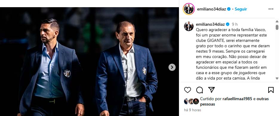 Emiliano-Díaz-se-despede-do-Vasco-Instagram